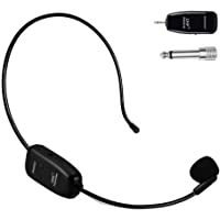 XIAOKOA Wireless Micrófono-UHF Micrófono Inalámbrico-Transmisión Inalámbrica de 50 m-para Guía Turística-Enseñanza…